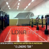 Lona Vermelha PVC 15x1,57 m Premium Vinil para Toldo Tatame Ringue MMA Cobertura Academia Tenda Piso EVA Palco Eventos Festa