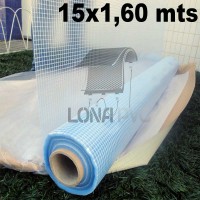 Bobina / Rolo Transparente PVC 15x1,60 m Lona Vinil Premium de 600 Micras Sem Acabamento com Poliéster Super Resistente Impermeável para Cobertura Proteção Toldo Tenda Pisos Palco Eventos Festa & Confecções Gerais